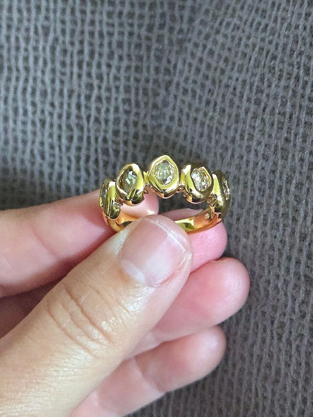 ✨️HP✨️ Alexis Bittar Molten Gold💛 with Clear Crystals💎 Ring💍 - NWT - Picture 3 of 16